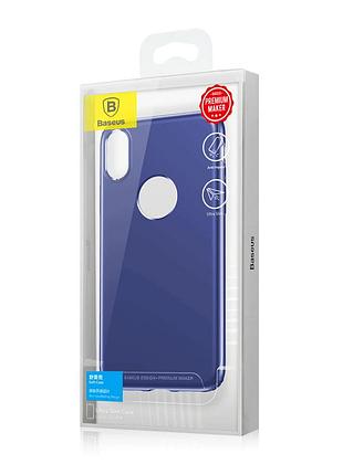 Чохол baseus для iphone x/xs soft case blue (wiapiphx-sj03) 6