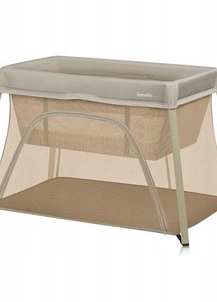 Кроватка-манеж lionelo alice beige olive