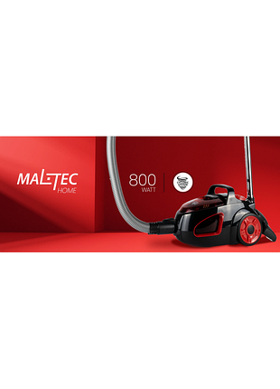 Побутовий пилосос без мішка maltec turbo cyclone 4200wt 12в1 2л червоний (108017)