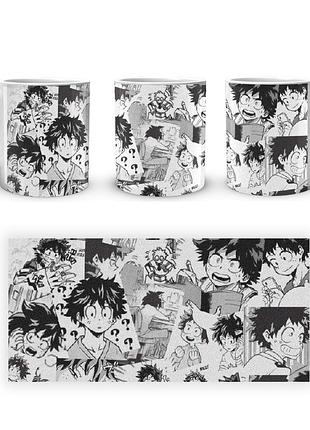 Кружка geekland моя геройская академия my hero academia мидория манга коллаж mha 02.534