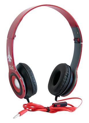 Наушники проводные накладные kusen ks-611 extrabass красные, наушники с микрофоном (дротові навушники)