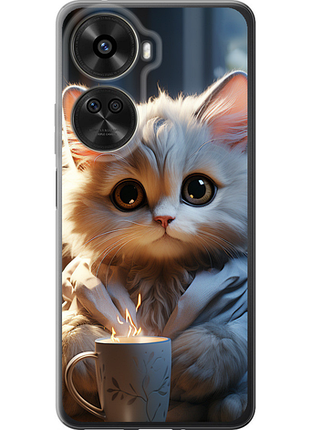 Чехол на huawei nova 12 se / nova 11 se белый кот "5646u-3730-851"