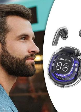 Навушники бездротові ultrapods pro чорний, bluetooth навушники з мікрофоном для телефона, гарнітура