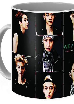 Кружка экзо exo черный фон