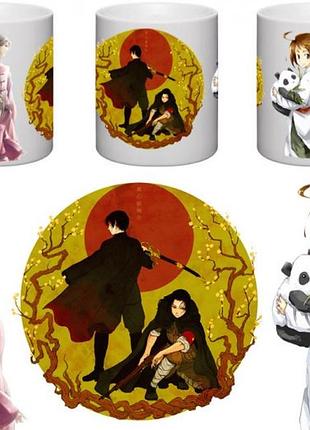 Кухоль hetalia- китай, корея, японія ht129