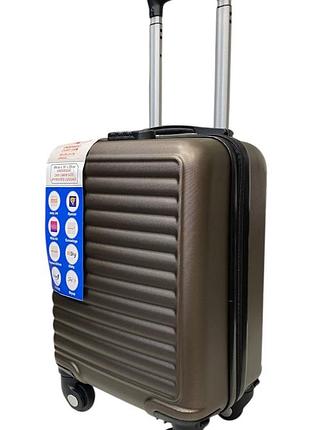 Чемодан easy move 005 цвет коричневый размер мини xs 40x30x20 см
