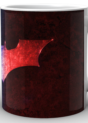 Кружка geekland белая бэтмен batman batman красно-синий знак bm.02.063