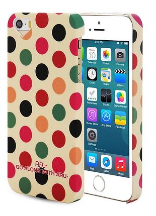 Чехол aru для iphone 5/5s/5se cutie dots coffee