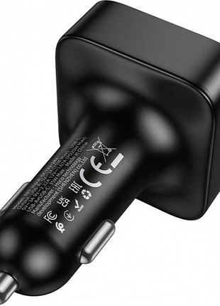 Автомобільний fm-трансмітер модулятор bluetooth mp3 hoco e87 delta 35 w, pd/qc, usb-c/2xusb-a 3