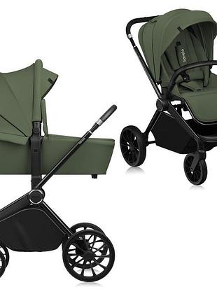 Универсальная коляска 2 в 1 lionelo mika plus 2in1 green olive