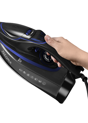 Утюг zeegma eisig base black blue 5