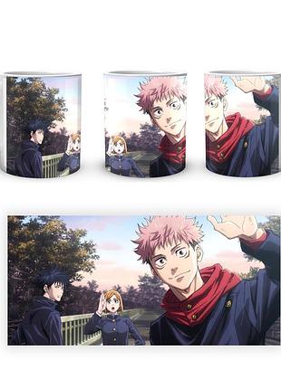 Кружка geekland jujutsu kaisen магическая битва нобара мегуми итадори jk.02.35