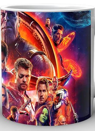 Кружка geekland белая avengers мстители вселенная марвел ag.02.031