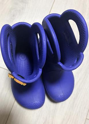 Чоботи з ручками crocs c7 14 см 3