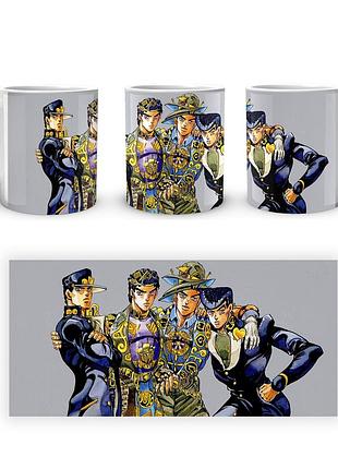 Кружка geekland невероятные приключения джоджо jojo's bizarre adventure джотаро и джоске в костюмах jj 02.576
