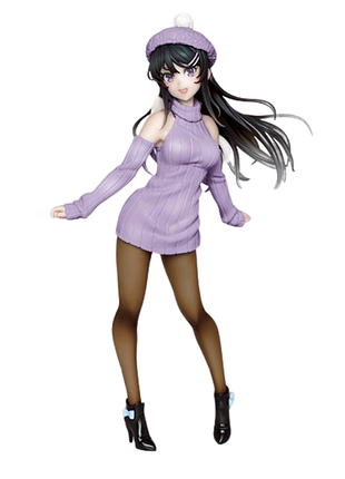 Фигурка taito mai sakurajima bunny knit renewal ver. этот глупый свин маи сакурадзима 22 cм t ms b ko