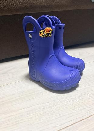 Чоботи з ручками crocs c7 14 см