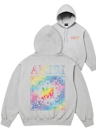 Amiri hoodie серые