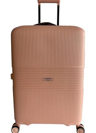 Валіза airtex 251 колір персиковий розмір великий l