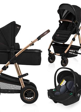 Універсальна коляска 3 в 1 lionelo amber black onyx