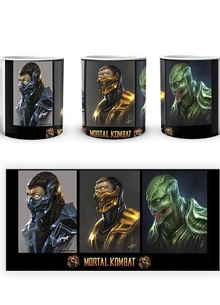 Кружка geekland mortal kombat мортал комбат саб-зиро скорпион рептилия mk.02.375