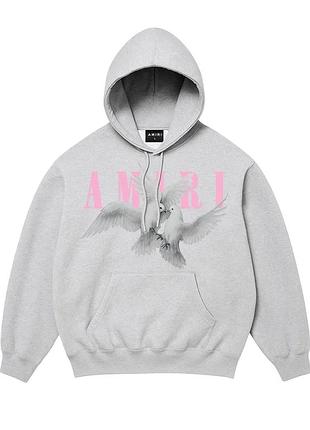 Amiri hoodie серые