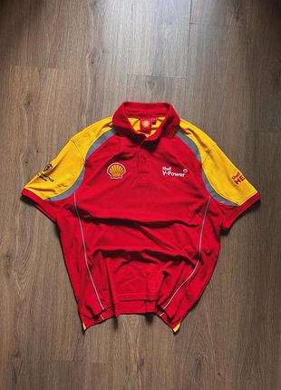 Оригінальне поло ferrari scuderia shell official big logo polo tee shirt