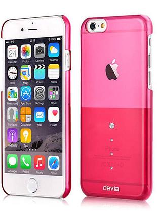 Чехол devia для iphone 6/6s crystal unique rose pink