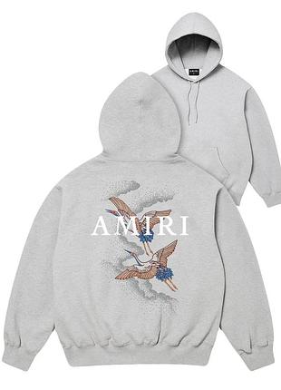 Amiri hoodie серые