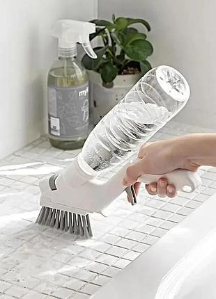 Щетка для уборки всех поверхностей 4в1 water spray cleaning kits эффективно и тщательно удаляет загрязнение, не оставляя царапин и