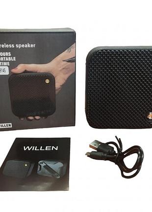 Колонка бездротова bluetooth willen 9145 чорна