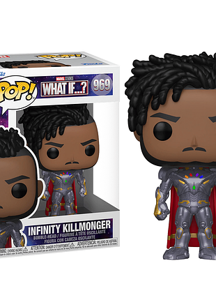 Фигурка фанко поп что если...? киллмонгер бесконечности funko pop what if? infinity killmonger 10 см m ik 969
