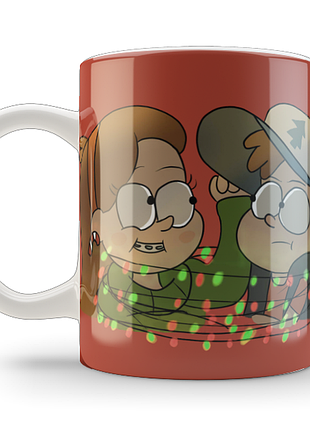 Кружка gravity falls. merry christmas gf.02.44