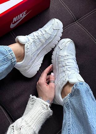 Кроссовки nike p-6000 white