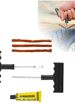 Ремкомплект для шин tubeless tire repair kit, набір для ремонту безкамерних шин — ремонт проколювання колеса