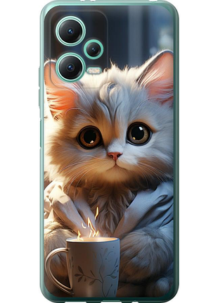 Чохол на xiaomi poco x5 5g білий кіт "5646u-3016-851"