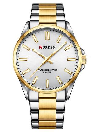 Наручные часы curren 9090 silver-gold-silver