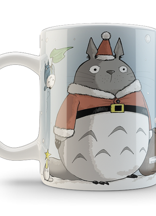 Кружка geek land белая мой сосед тоторо my neighbor totoro merry christmas nt.02.021