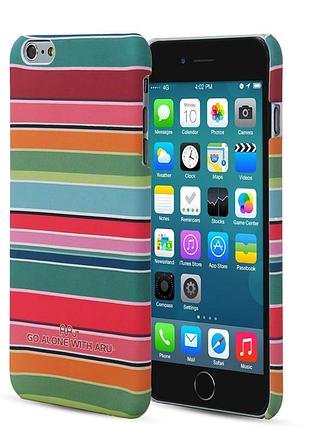 Чехол aru для iphone 6 plus/6s plus stripes rainbow