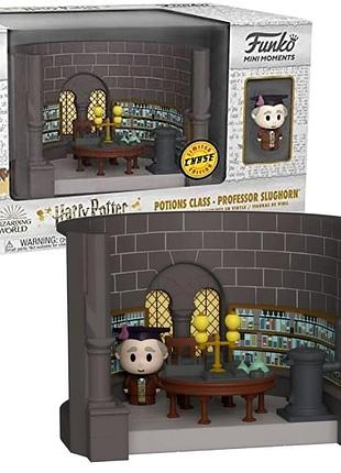 Фигурка funko mini moments гарри поттер класс зелий профессор слизнорт professor slughorn 10см hp pcpsl