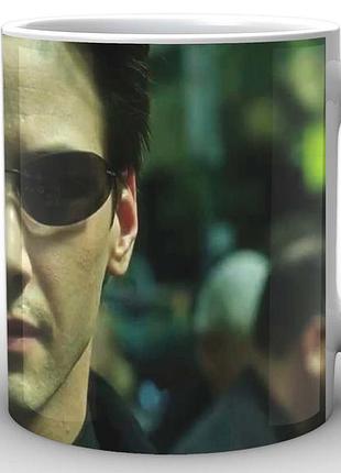 Кружка geek land белая матрица the matrix нео в очках mx.002.02