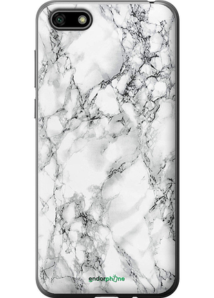 Чехол на huawei y5 2018 мрамор белый "4480u-1500-8094", чехол для телефона