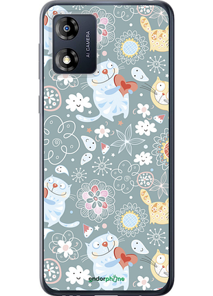 Чехол на motorola moto e13 котята v3 "1223u-3053-8094"