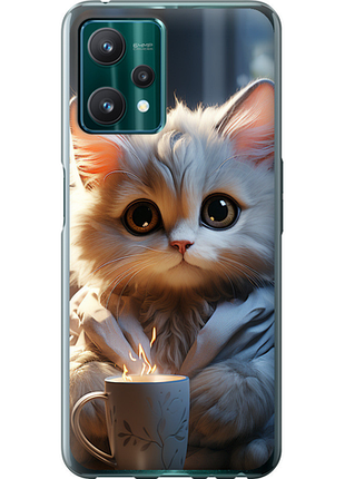 Чохол на realme 9 pro білий кіт "5646u-2595-851"