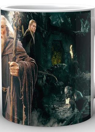 Кухоль geek land білий the lord of the rings володар кілець постер lr.02.027