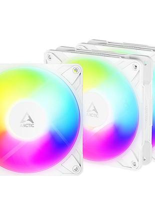 Кулер к корпусу arctic p12 pro reverse a-rgb white 3 pack