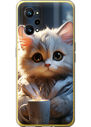 Чохол на realme gt neo 3t білий кіт "5646u-2960-851"