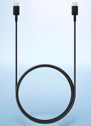 Кабель usb type-c to type-c 1 м, 5 a, чорний — шнур для швидкого заряджання та передавання даних