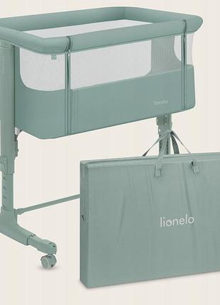 Кроватка приставная lionelo aurora green sage