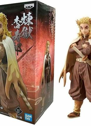 Фігурка banpresto кёдзюро ренгоку клинок розсікаючий демонів kyoujurou rengoku sepia color 17 см ds kr 145